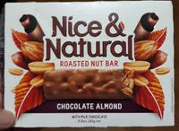 Jumlah gula yang masuk Nice & Natural Chocolate Nut Bar Almond