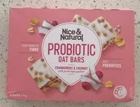 Jumlah gula yang masuk Probiotic Oat Bars - Cranberries & Coconut