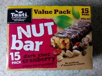 चीनी की मात्रा Dark Choc Cranberry Nut Bar
