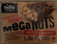 Sugar and nutrients in Meganuts