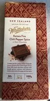 Sucre et nutriments contenus dans Whittakers