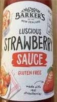 İçindeki şeker miktarı Luscious strawberry sauce