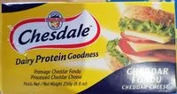 Sucre et nutriments contenus dans Chesdale