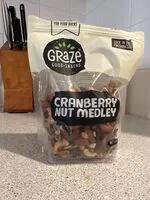 入っている砂糖の量 cranberry nut medley