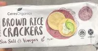 Jumlah gula yang masuk Brown rice crackers sea salt & vinegar