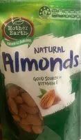 Jumlah gula yang masuk Mother Earth Almonds Natural
