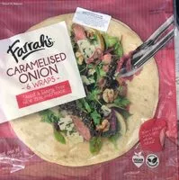 Suhkru kogus sees 6 wraps caramelised onion