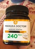 Sucre et nutriments contenus dans Manuka doctor 240