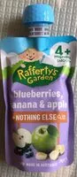 Количество сахара в Blueberries, banana & apple