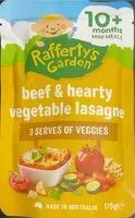 Количество сахара в Beef & hearty vegetable lasagne