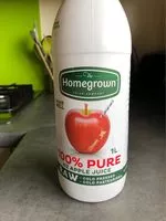 Sokerin määrä sisällä 100% Pure NZ Apple Juice