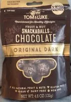 Sokerin määrä sisällä Dark Chocolate Snackaballs