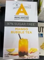 İçindeki şeker miktarı Avalanche mango bubble tea