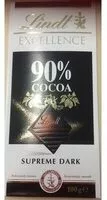 Suhkru kogus sees 90% Cocoa, Supreme Dark