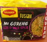 Sucre et nutriments contenus dans Maggi fusian