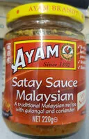 Zuckermenge drin Satay Sauce Malaysian