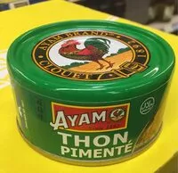 中的糖分和营养成分 Ayam brand