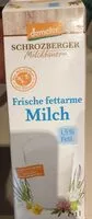 入っている砂糖の量 Frische fettarme Milch