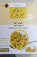 Sokerin määrä sisällä Gigli pasta di legumi