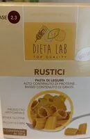 Sokerin määrä sisällä Rustici pasta legumi