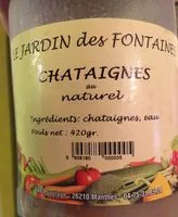 Sucre et nutriments contenus dans Le jardin des fontaines