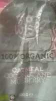 चीनी की मात्रा 100% organic oatmeal coconut and mulberry