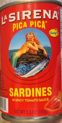 Sucre et nutriments contenus dans La sirena