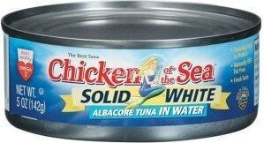 Sucre et nutriments contenus dans Chicken of the sea