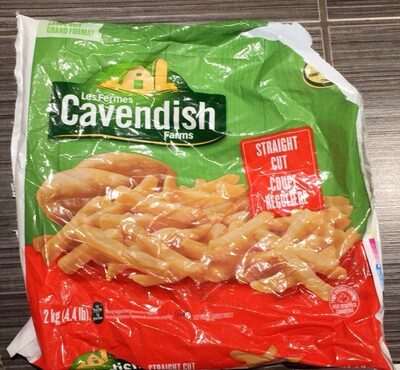 Sucre et nutriments contenus dans Cavendish farms