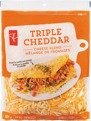 Sucre et nutriments contenus dans Triple cheddar