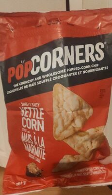 Flavoured popped corn chips