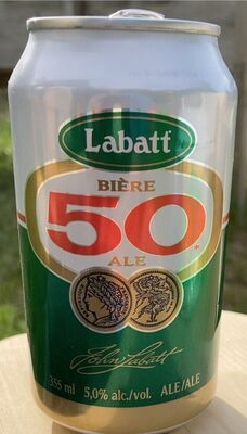 Sucre et nutriments contenus dans Labatt 50