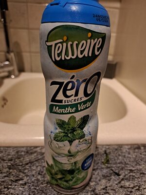 Sirop menthe verte zero sucres