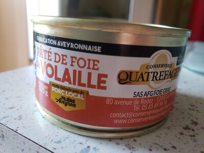 Sucre et nutriments contenus dans Conserverie quatrefages