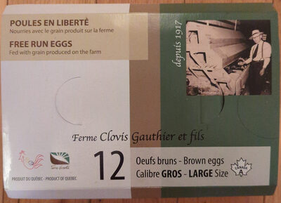 Sucre et nutriments contenus dans Ferme clovis gauthier et fils