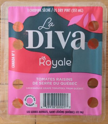 Sucre et nutriments contenus dans La diva