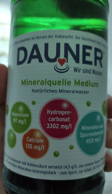 Zucker und Nährstoffe drin Dauner dunaris quellen gmbh co kg