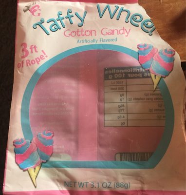 Gula dan nutrisi di dalamnya Taffy whell