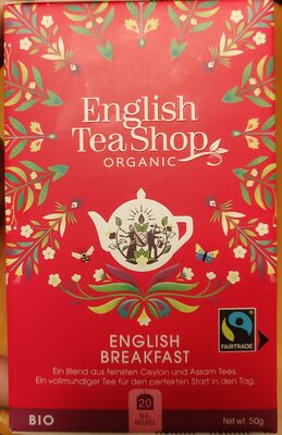 Zucker und Nährstoffe drin English tea shop