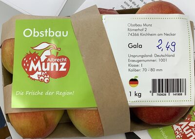 Zucker und Nährstoffe drin Obstbau alfred munz