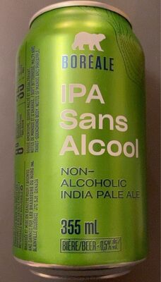 Sucre et nutriments contenus dans Ipa sans alcool