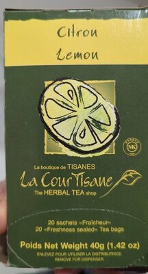 Sucre et nutriments contenus dans The herbal tea