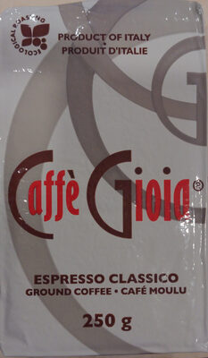 Sucre et nutriments contenus dans Caffe gioia