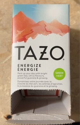 Sucre et nutriments contenus dans Tazo