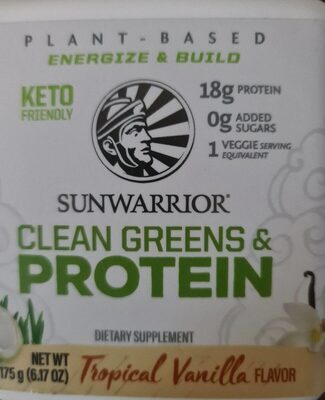 Sugar and nutrients in Sunwarrior