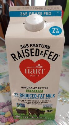 中的糖分和营养成分 Hart dairy