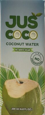 Sucre et nutriments contenus dans Jus coco