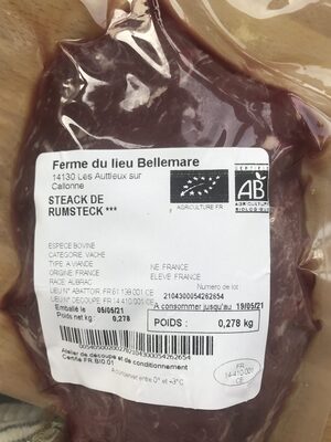 Sucre et nutriments contenus dans Ferme de bellemare