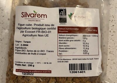 Sucre et nutriments contenus dans Silvarem