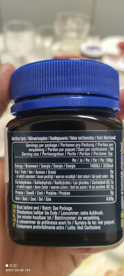 Sugar and nutrients in Monofloral